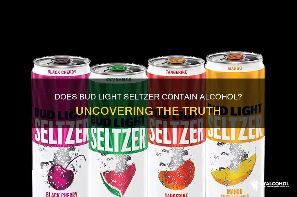 does bud light selzer have alcohol