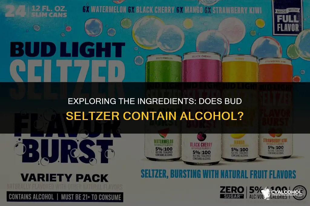 does bud seltzer have alcohol