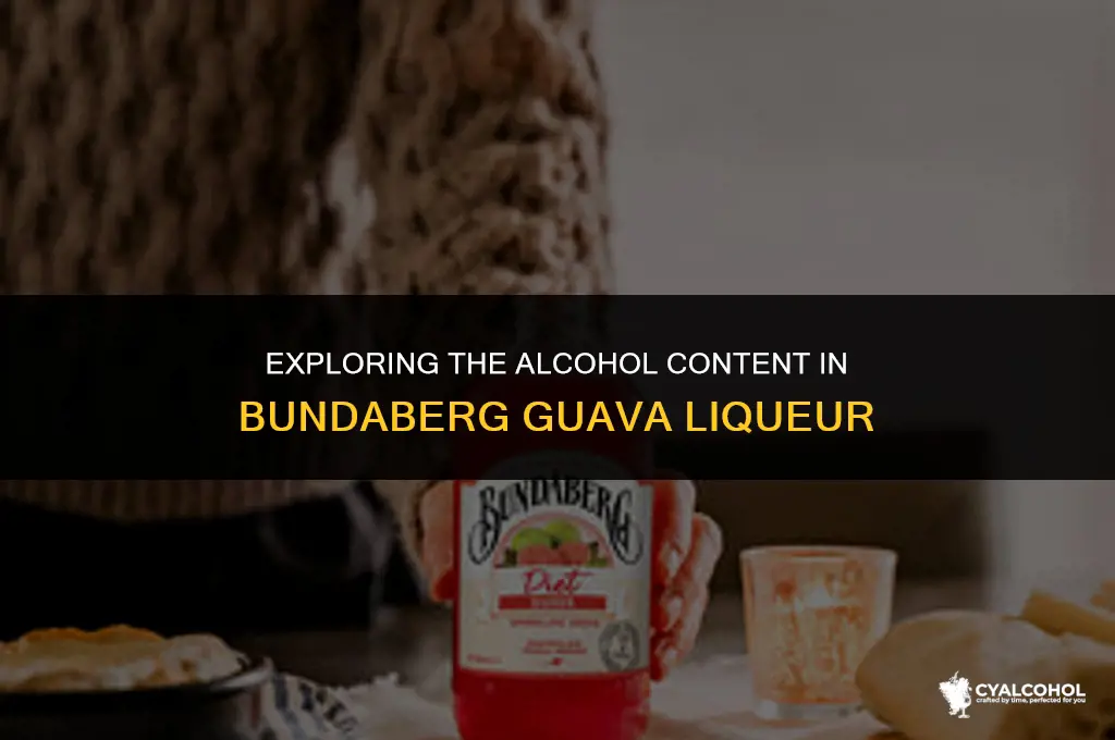 does bundaberg guava have alcohol