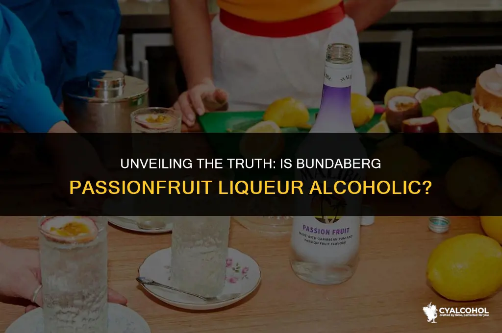 does bundaberg passionfruit have alcohol