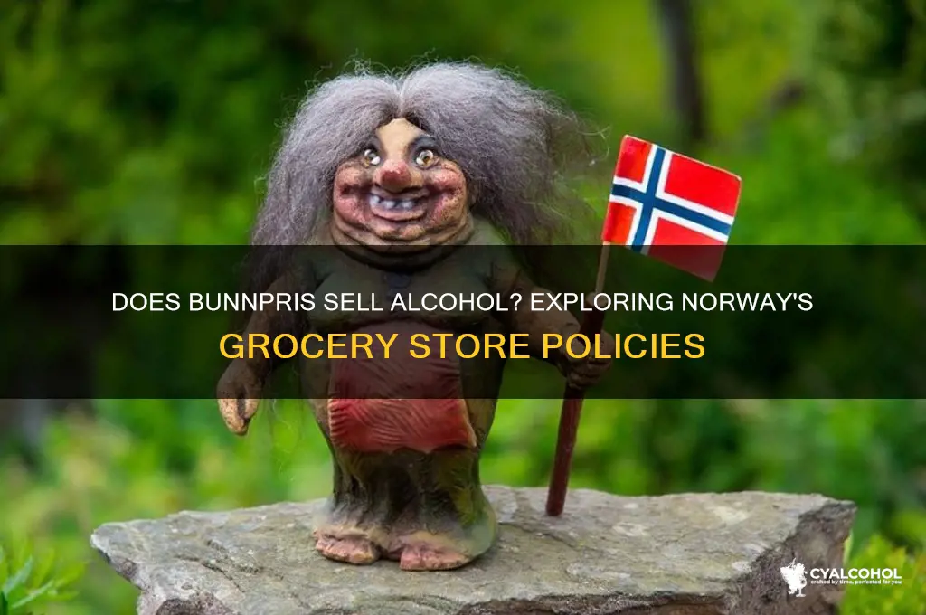does bunnpris have alcohol