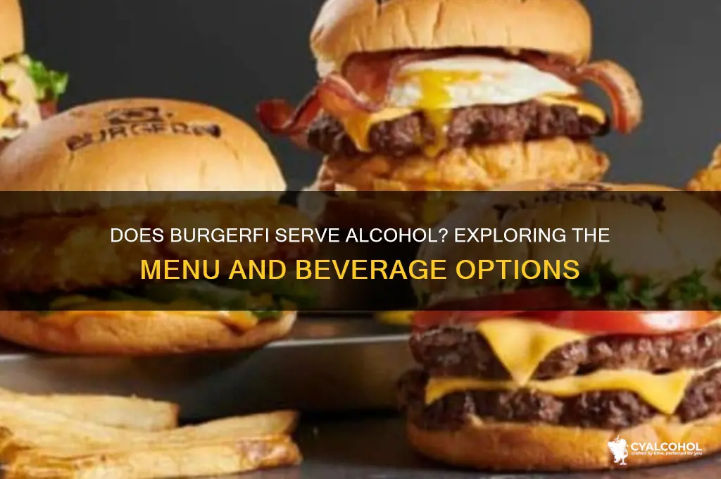 does burgerfi have alcohol