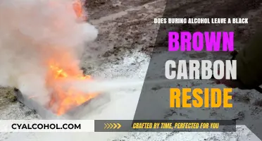 Alcohol Burning: Black-Brown Carbon Mystery