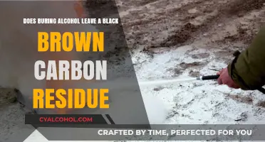Alcohol Burning: Black-Brown Carbon Residue?