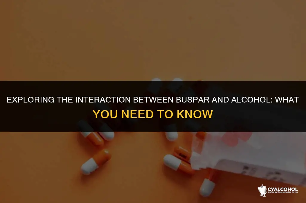 does buspar interact with alcohol