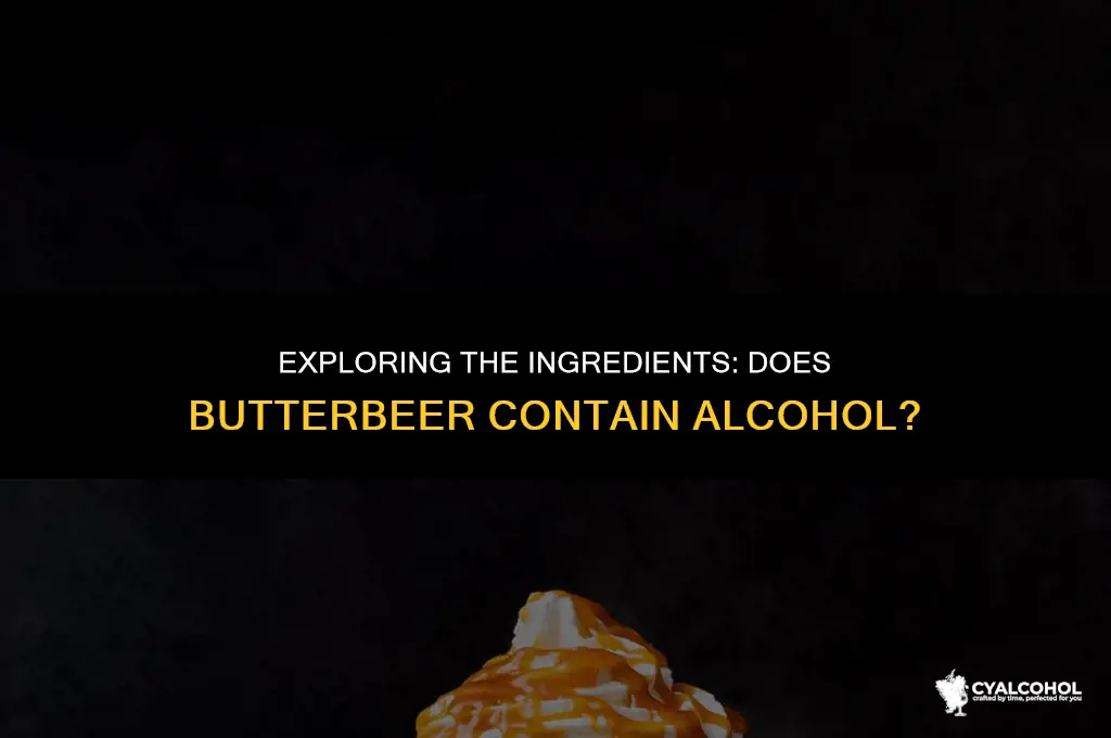 does butter butterbeer have alcohol