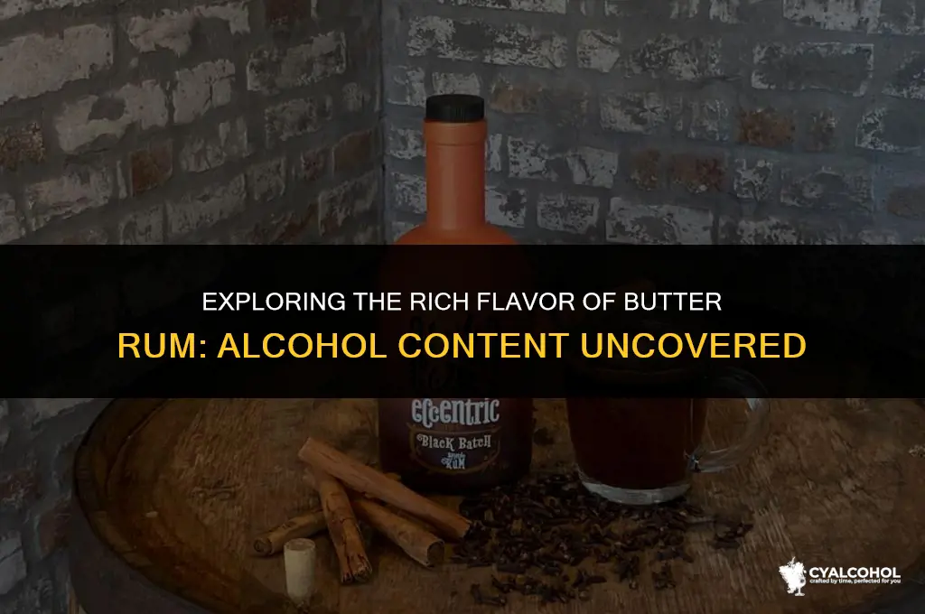 does butter rum have alcohol