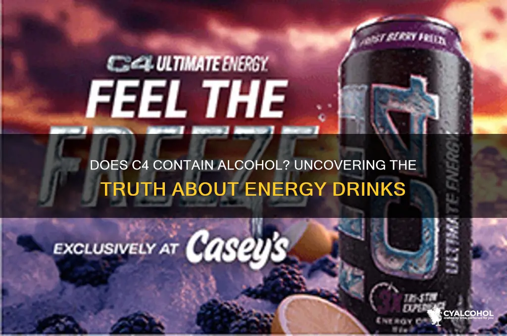 does c4 have alcohol