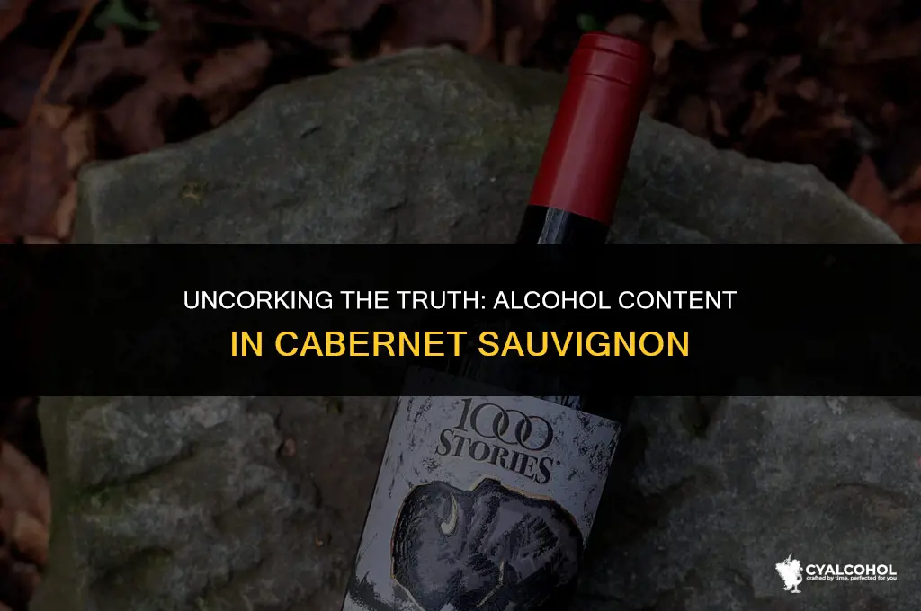 does cabernet sauvignon have alcohol