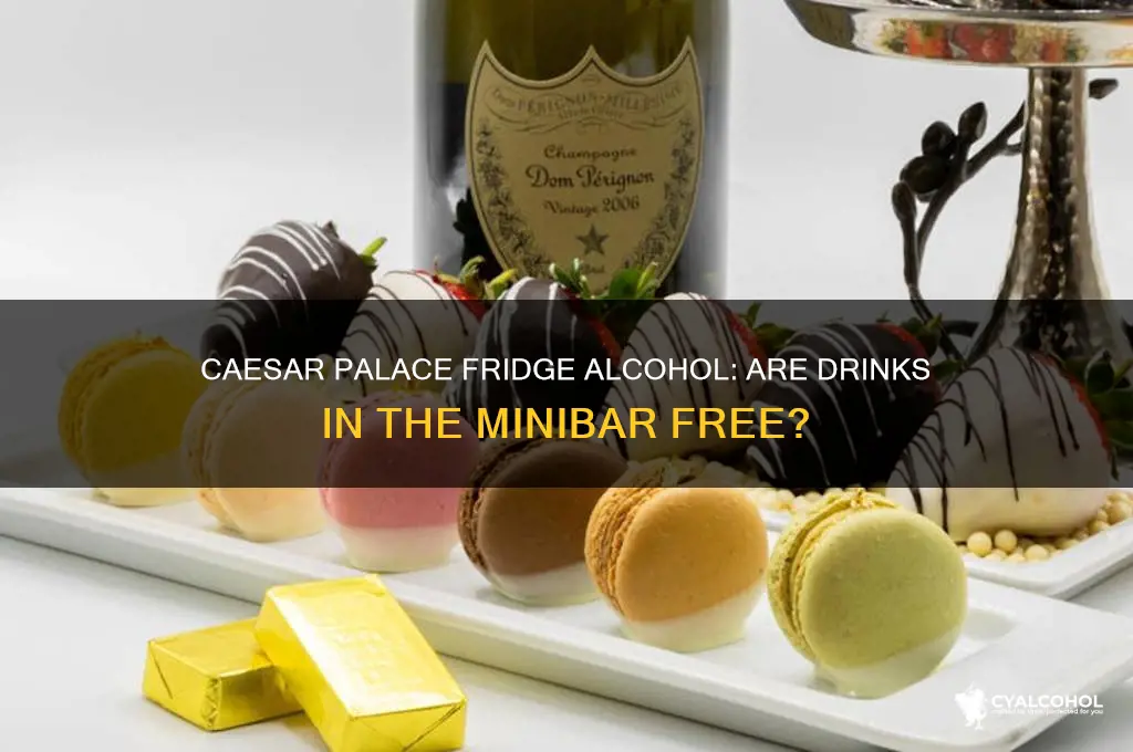 does caesar palace charge for alcohol in fridge