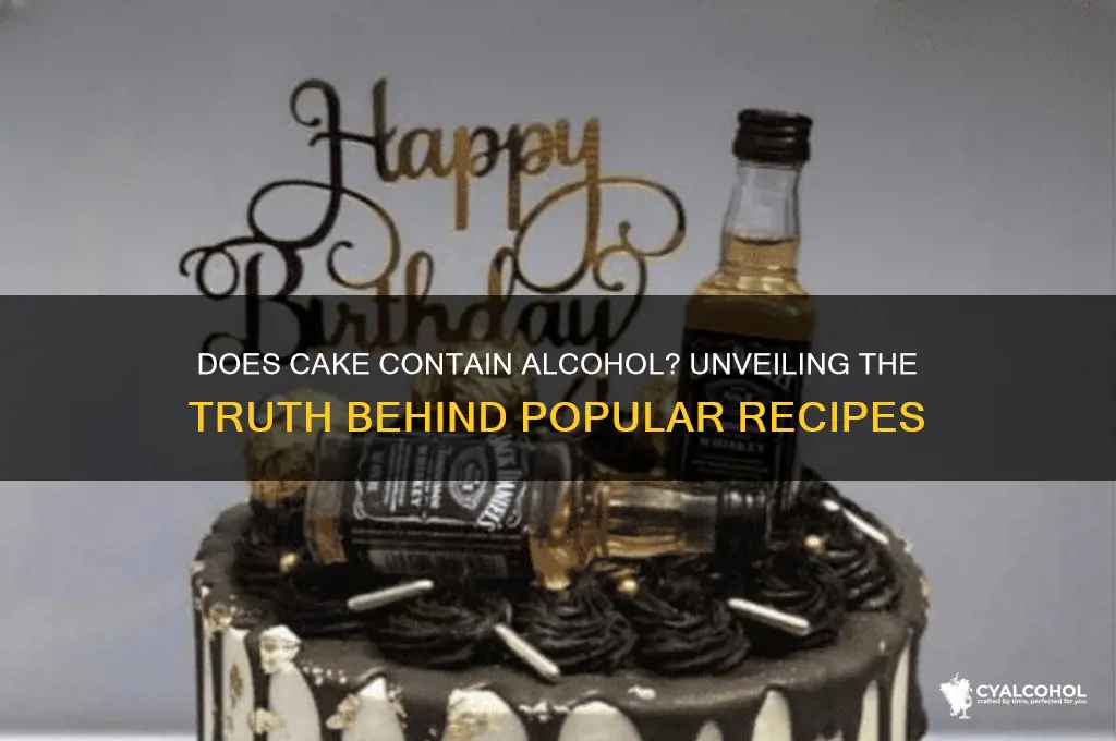 does cake have alcohol