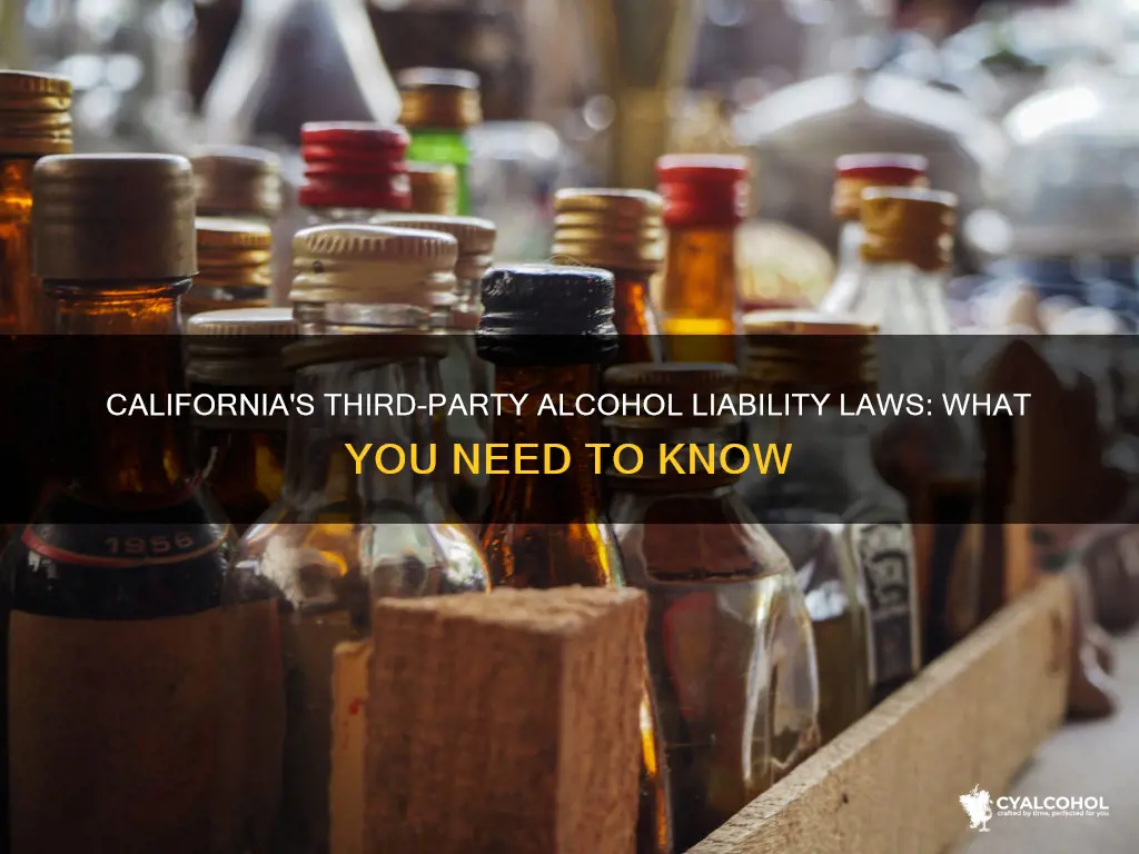 does california have third party liability laws for alcohol