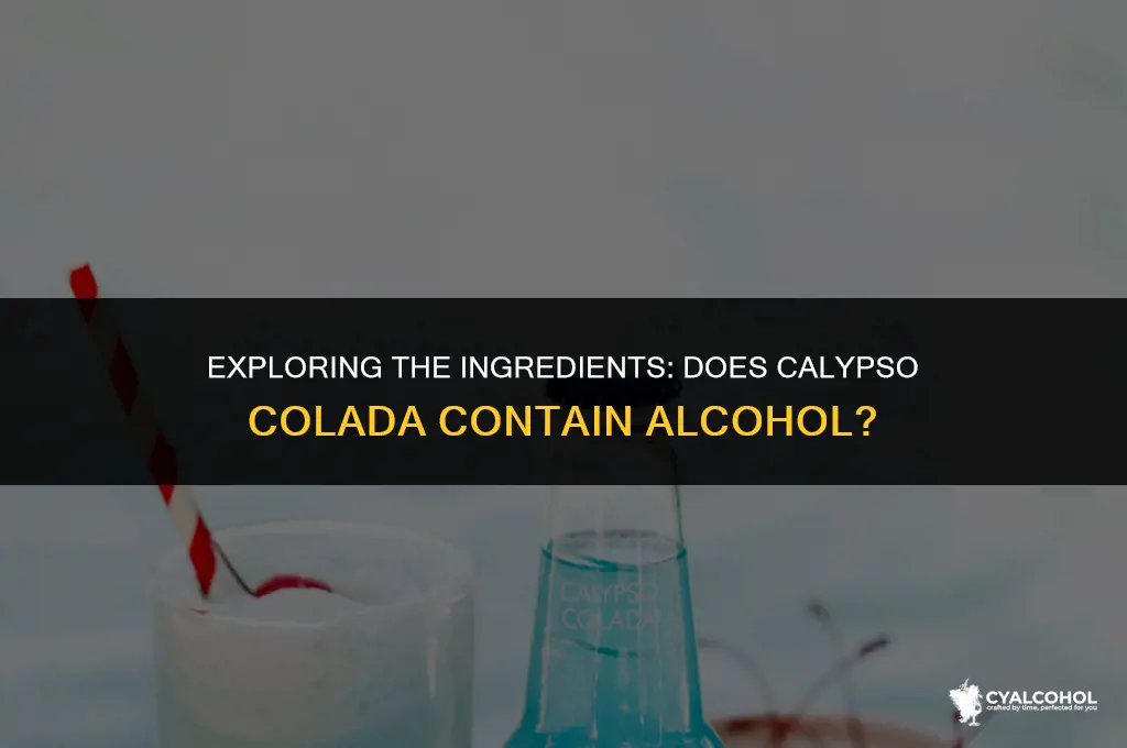 does calypso colada have alcohol
