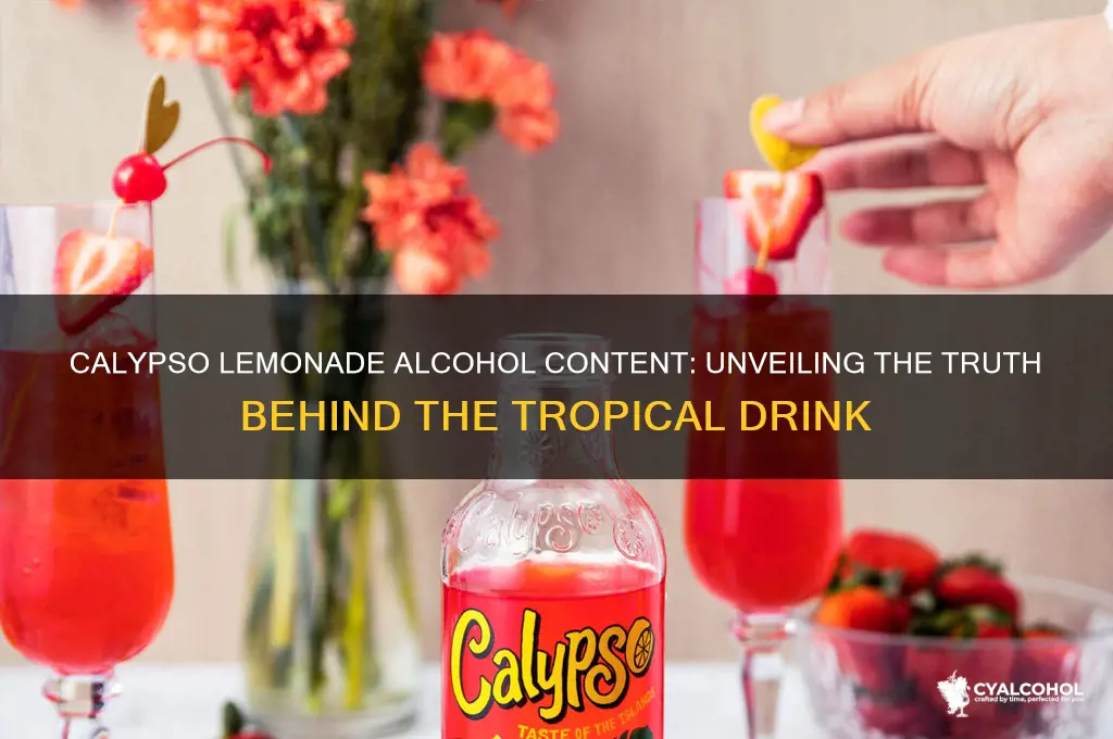 does calypso lemonade have alcohol