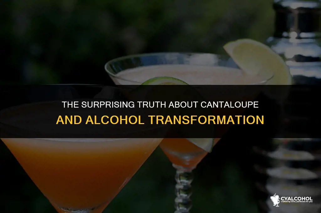 does cantaloupe turn to alcohol