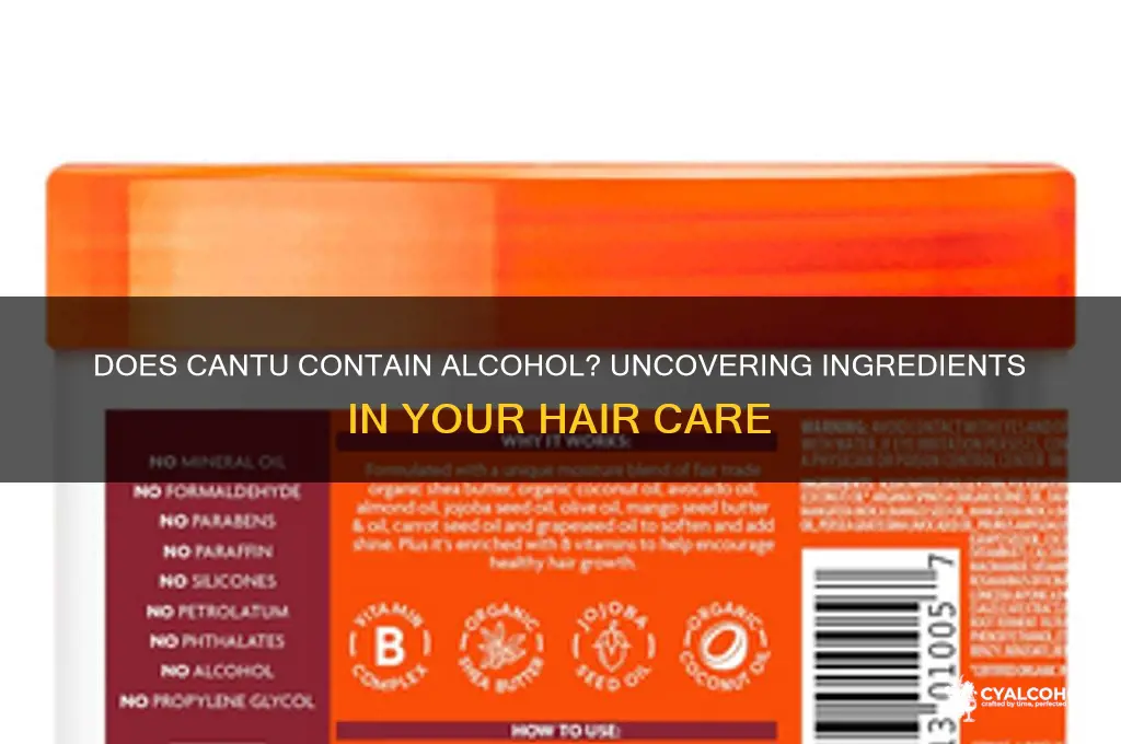 does cantu have alcohol