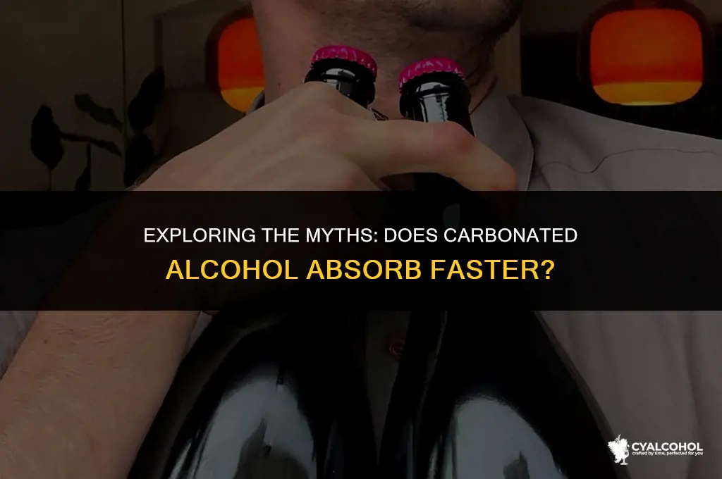 does carbonated alcohol absorbed faster