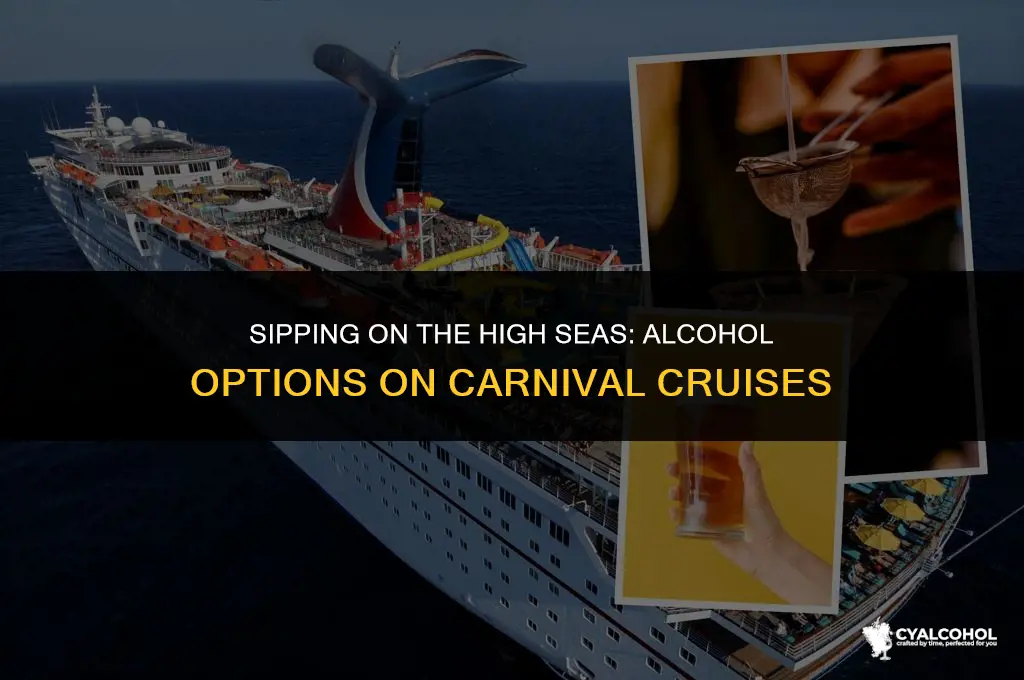 does carnival cruise include alcohol