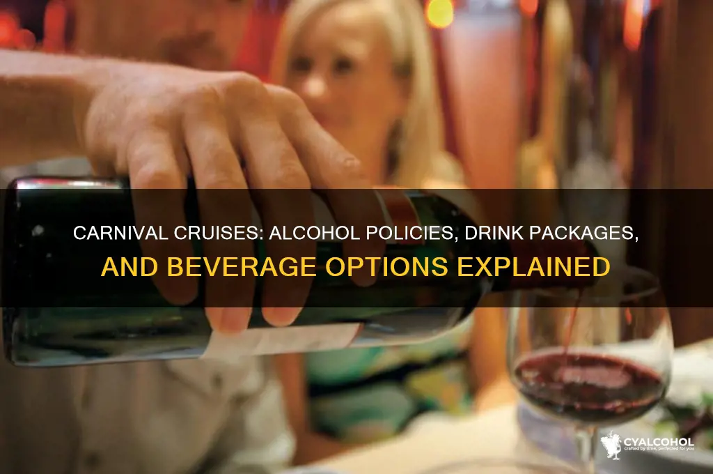 does carnival include alcohol