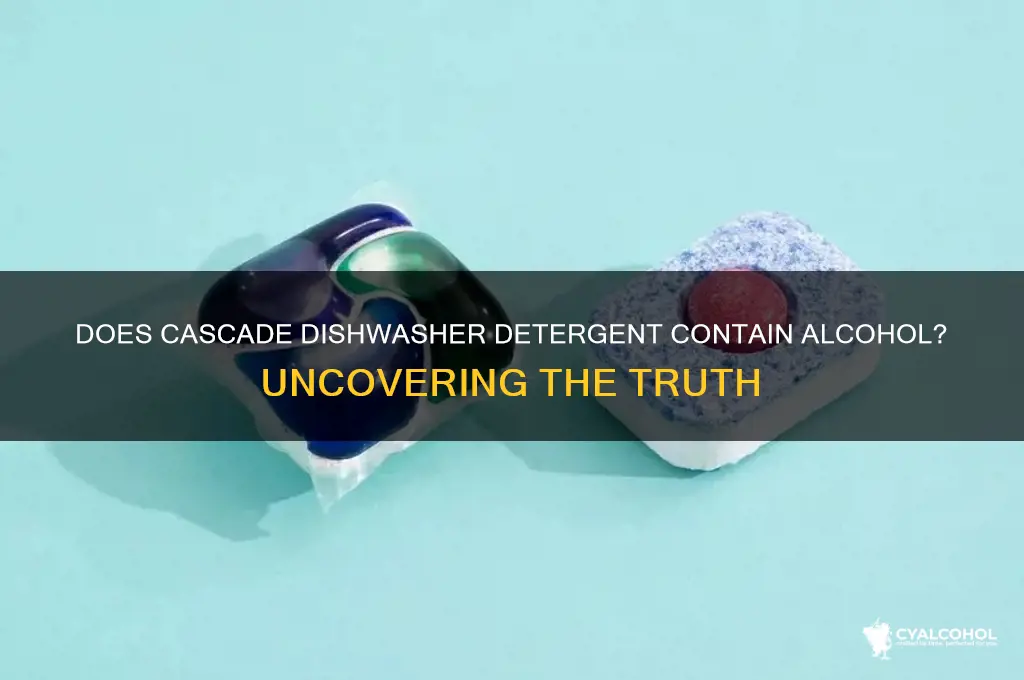 does cascade have alcohol