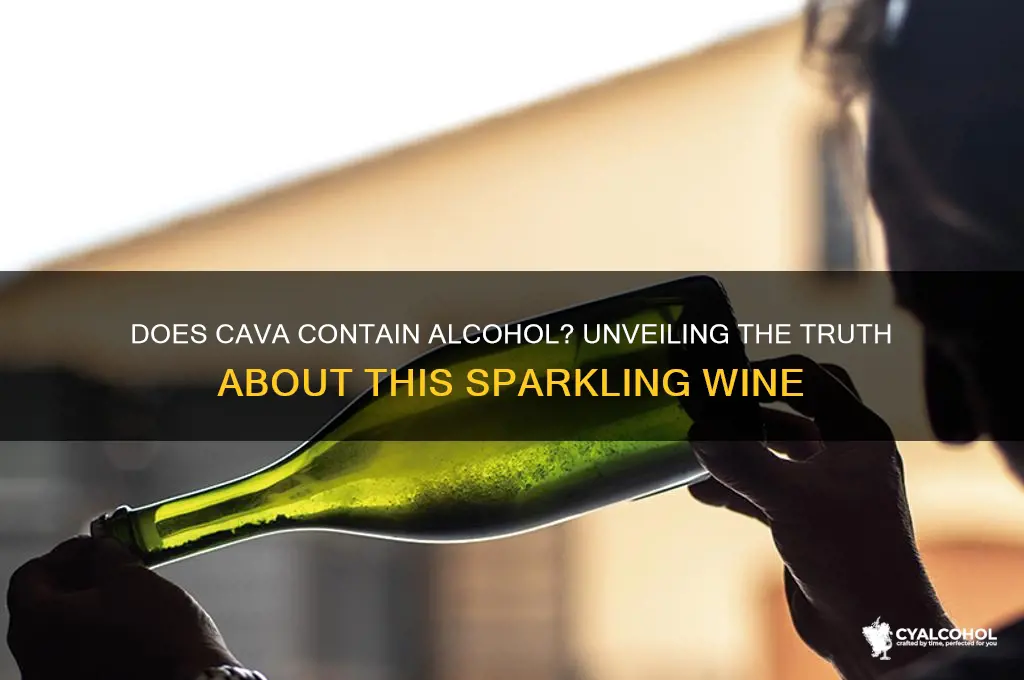 does cava have alcohol
