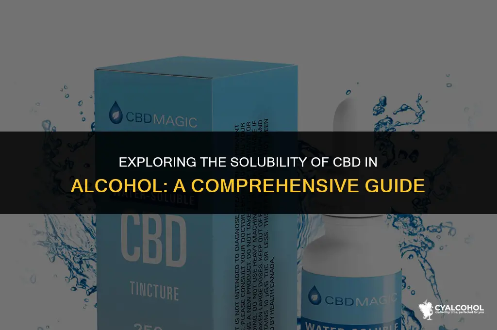 does cbd dissolve in alcohol