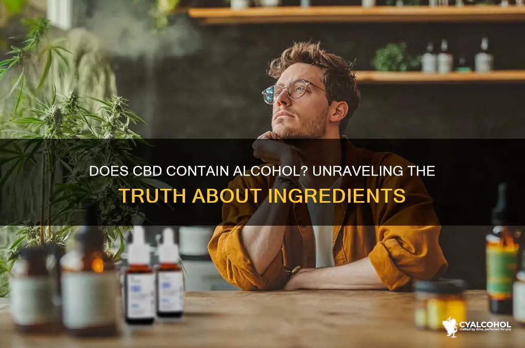 does cbd have alcohol in it