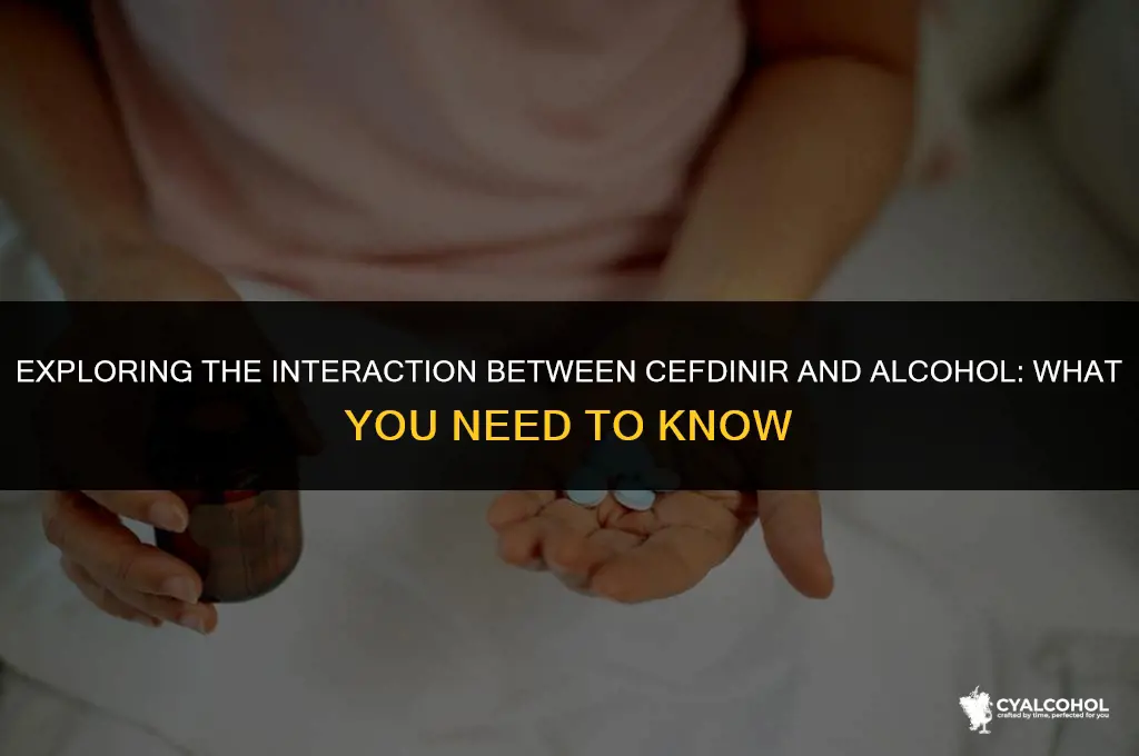 does cefdinir interact with alcohol