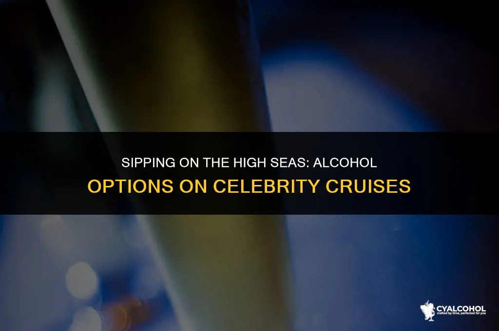 does celebrity cruises include alcohol