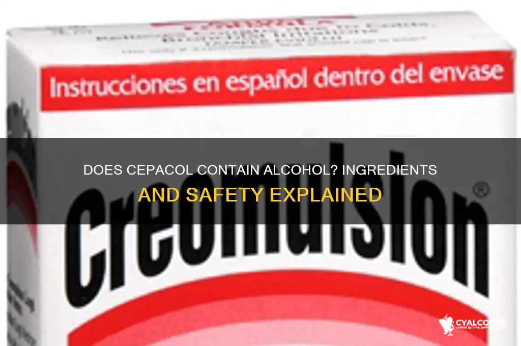 does cepacol have alcohol