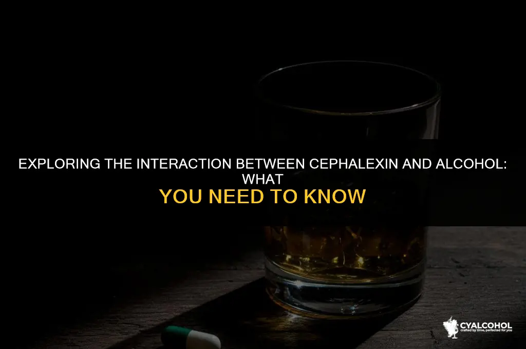does cephalexin interact with alcohol