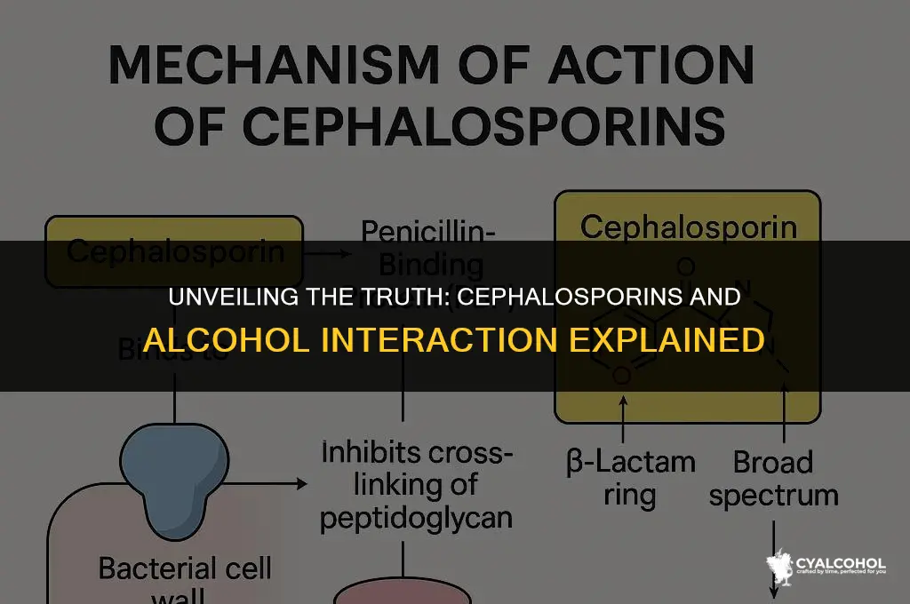 does cephalosporins interaction with alcohol