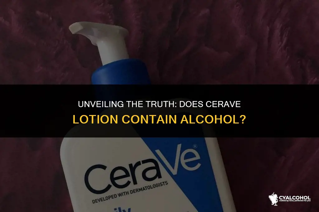 does cerave lotion have alcohol