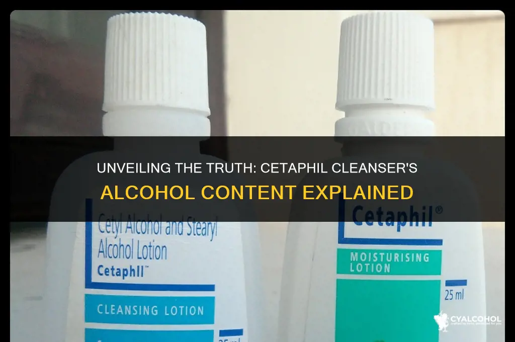does cetaphil cleanser have alcohol