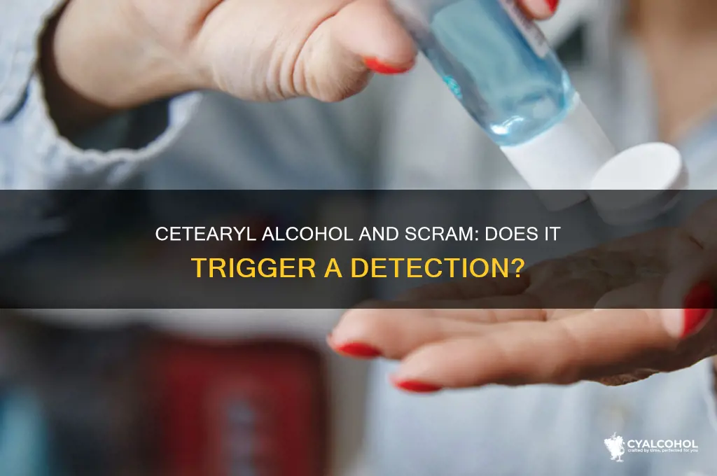 does cetearyl alcohol detect on scram