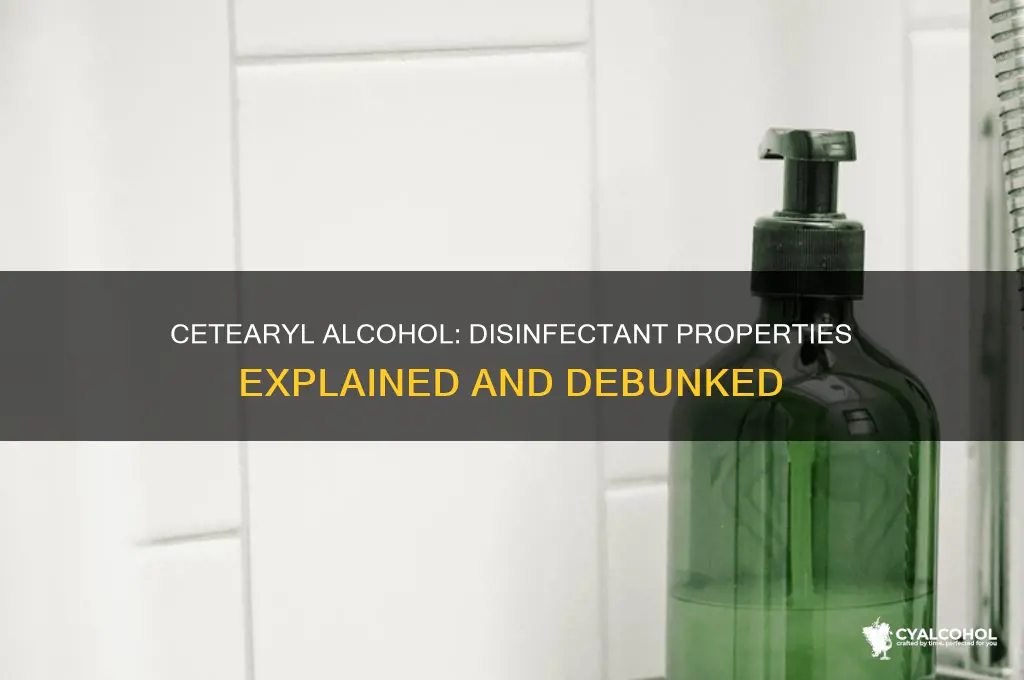 does cetearyl alcohol disinfect