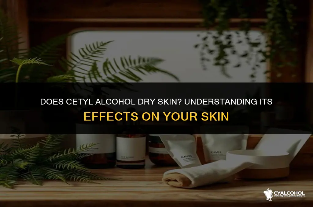 does cetyl alcohol dry skin