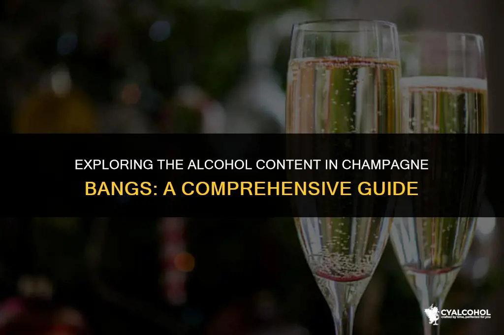does champagne bang have alcohol