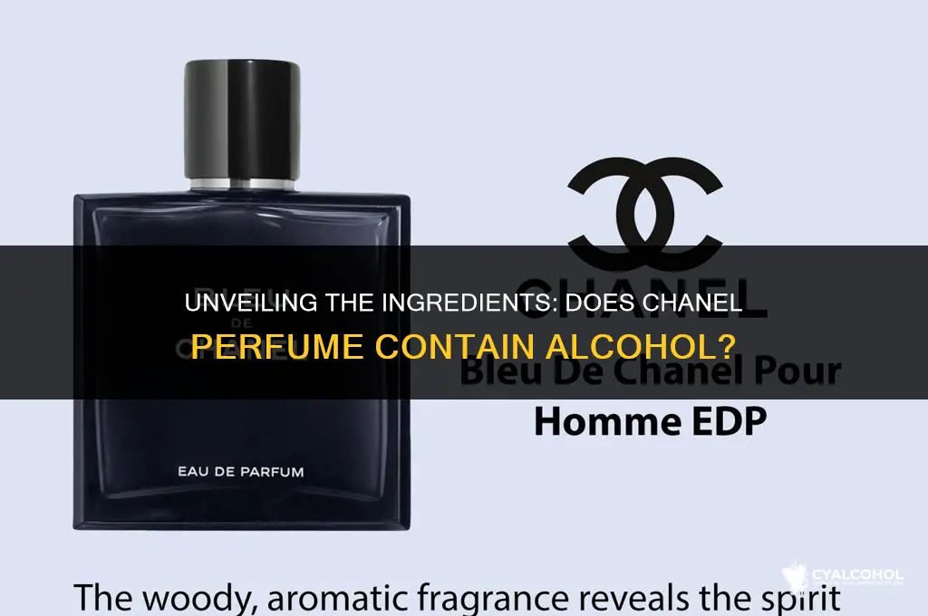 does chanel perfume have alcohol