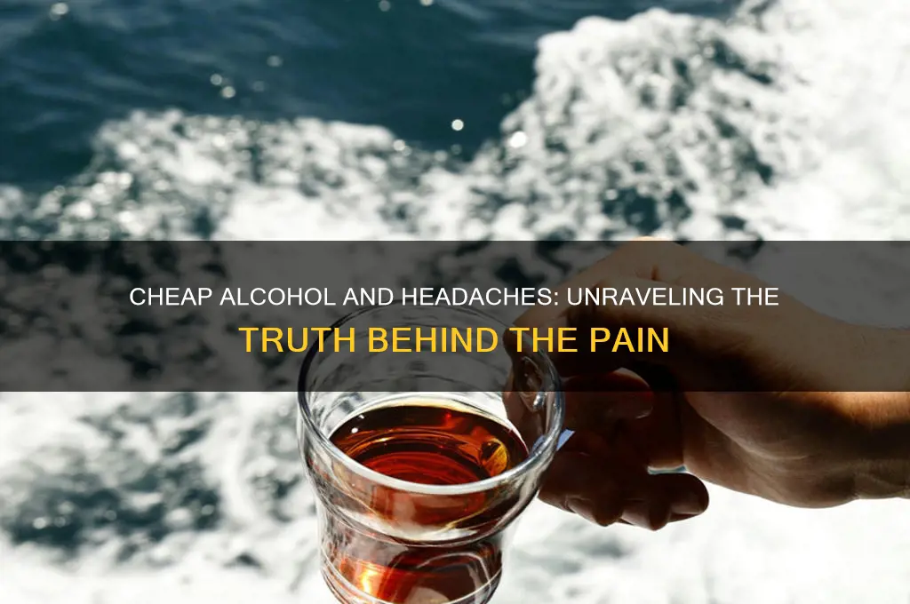 does cheap alcohol give you headaches