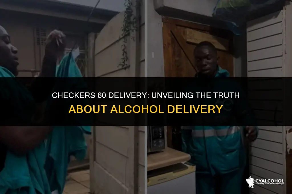 does checkers 60 delivery alcohol