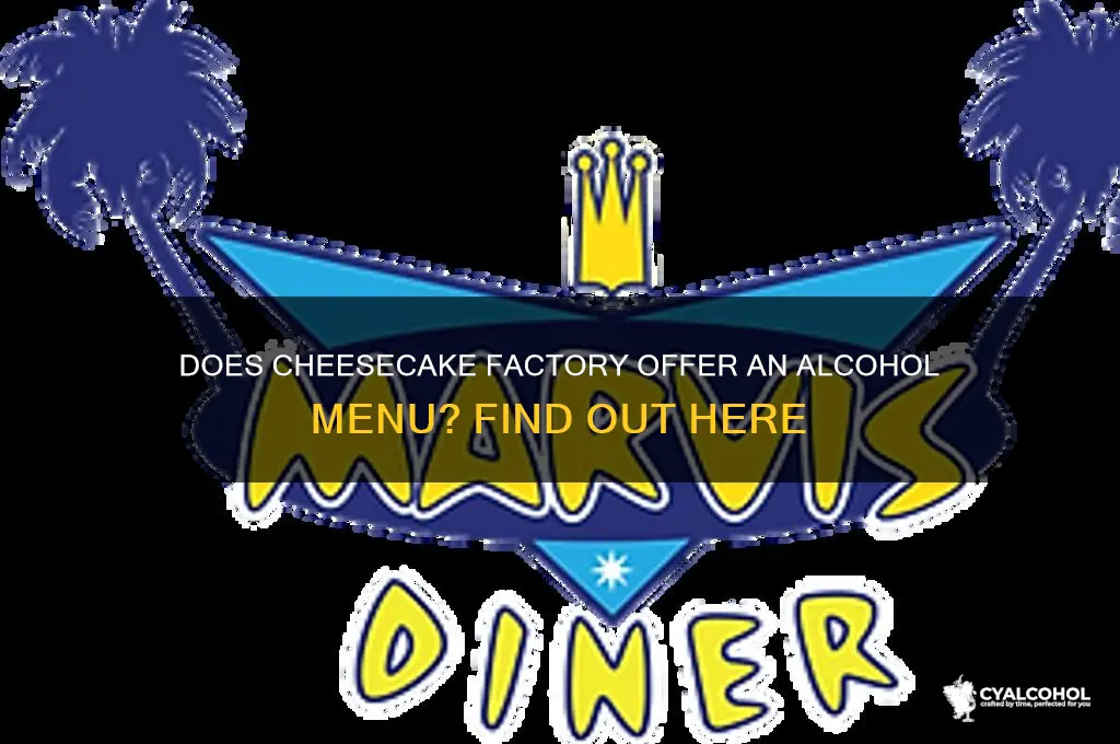 does cheesecake factory carry alcohol menu