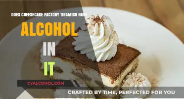 Cheesecake Factory Tiramisu: Alcohol Content Explained in Detail