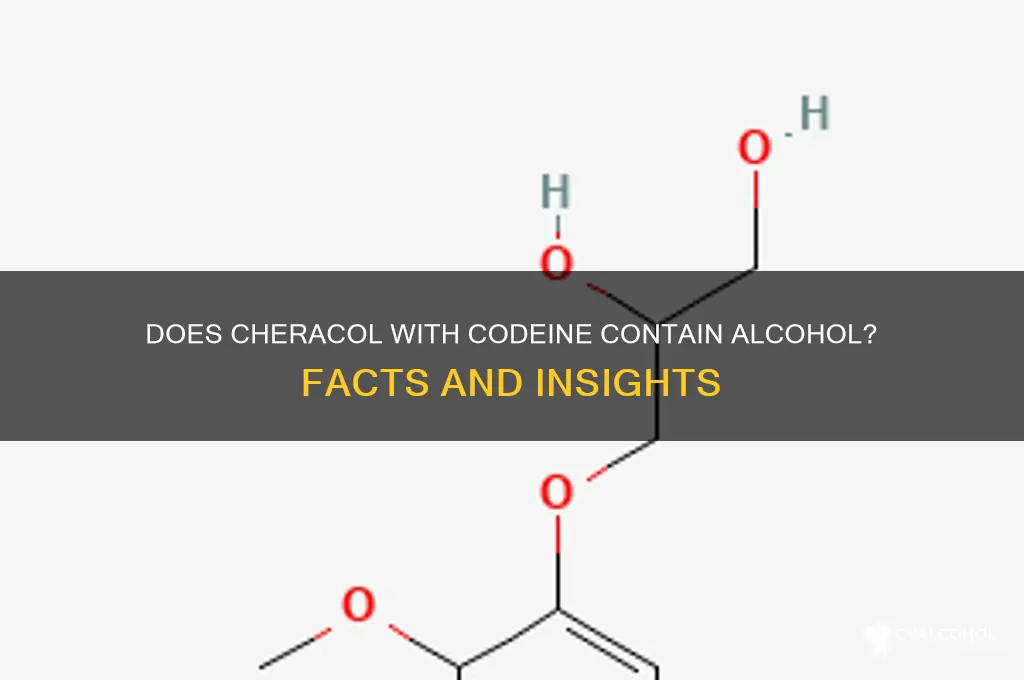 does cheracol with codeine have alcohol in it