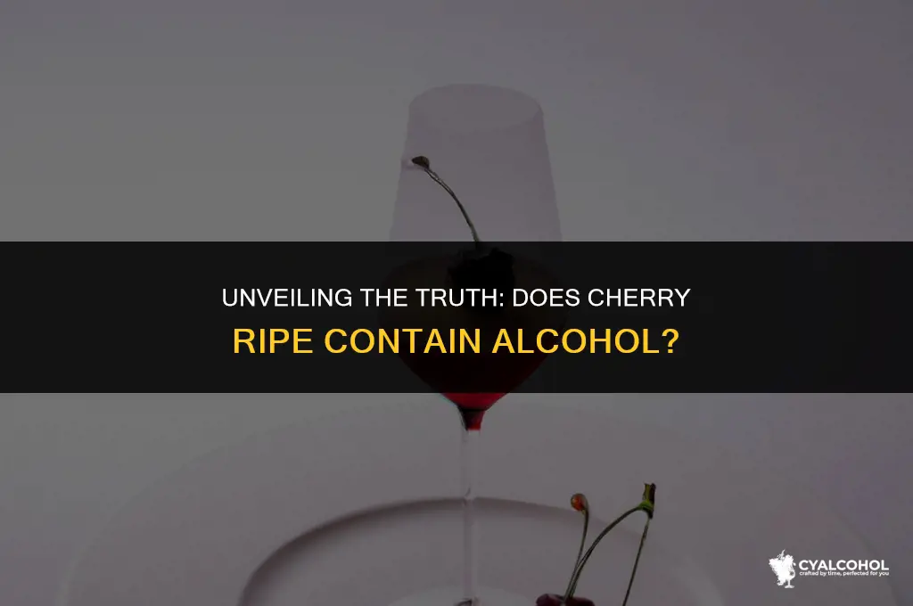 does cherry ripe have alcohol
