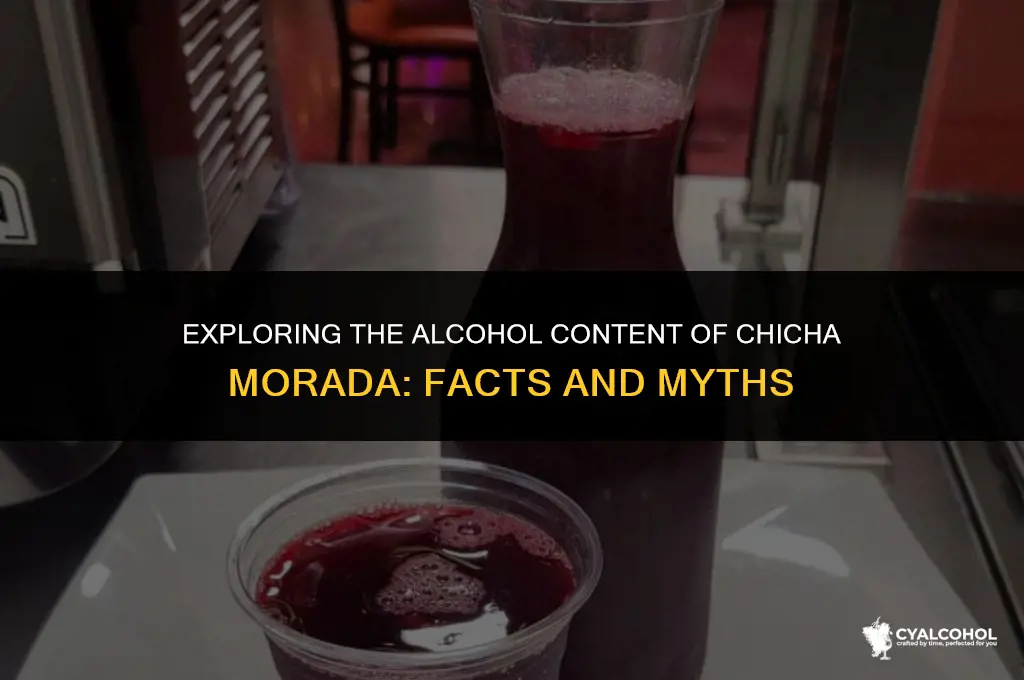 does chicha morada have alcohol