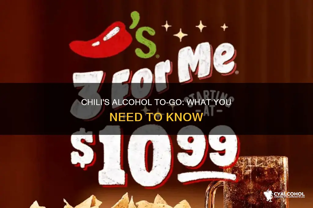 does chilis do alcohol to go