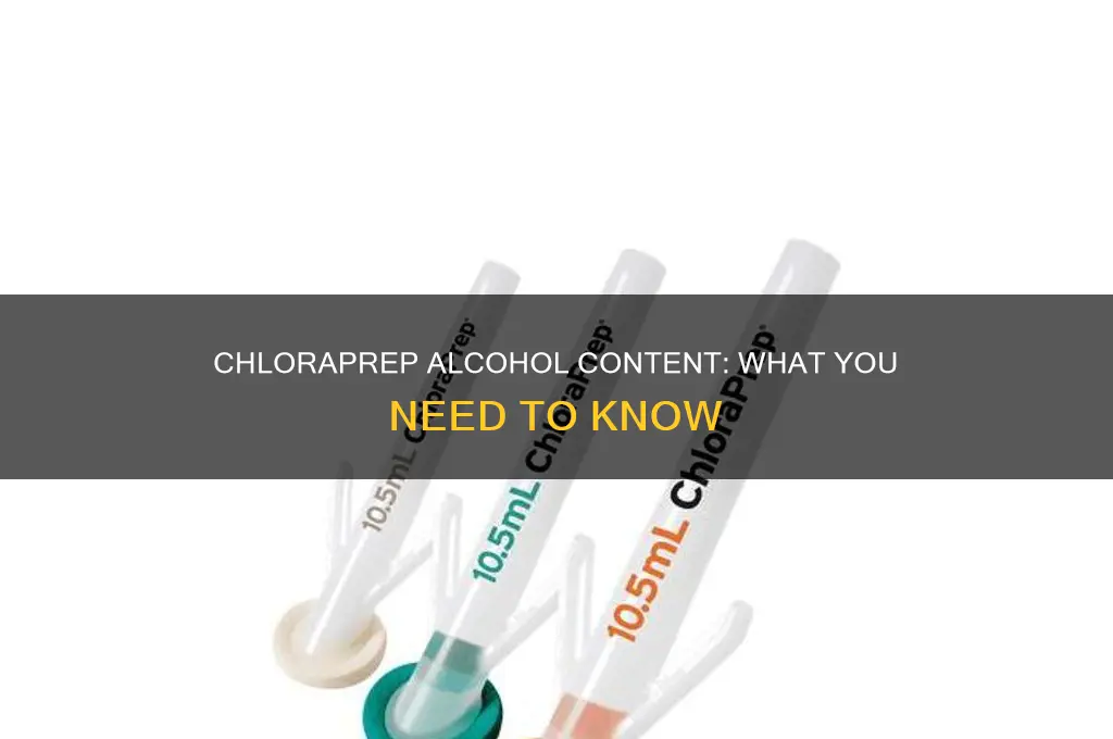 does chloraprep have alcohol in it