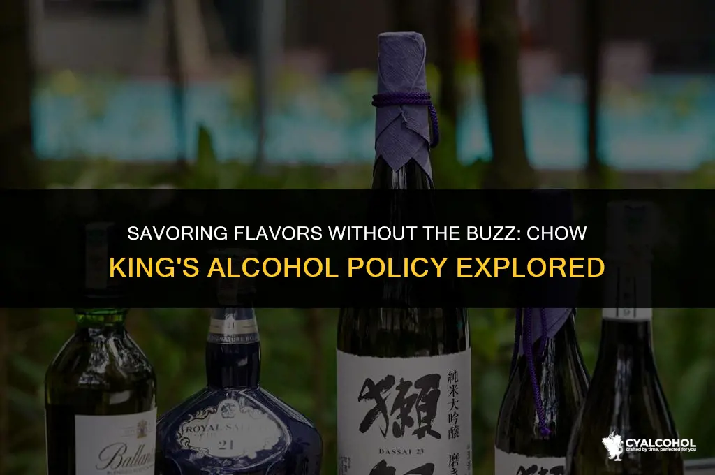 does chow king servce alcohol