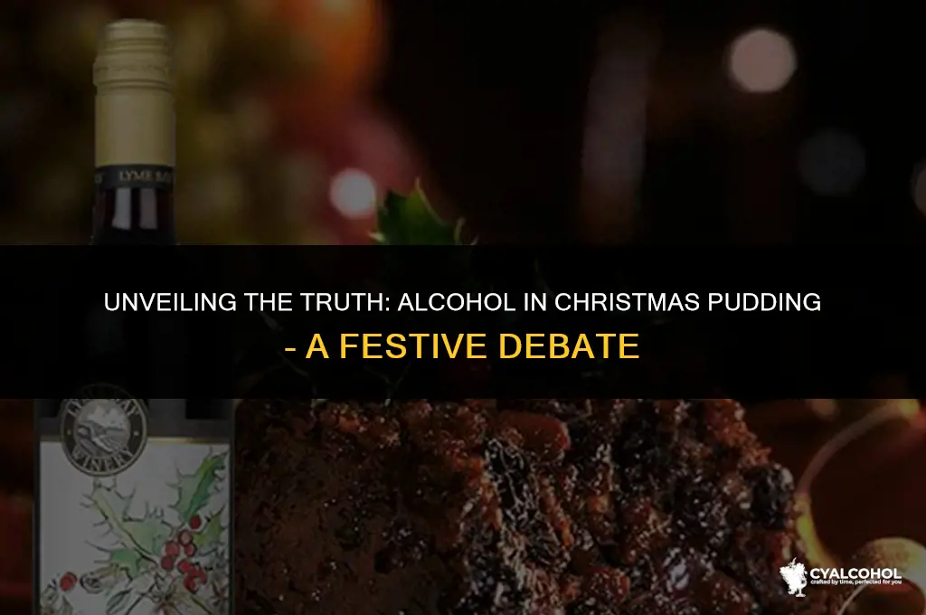 does christmas pudding have alcohol
